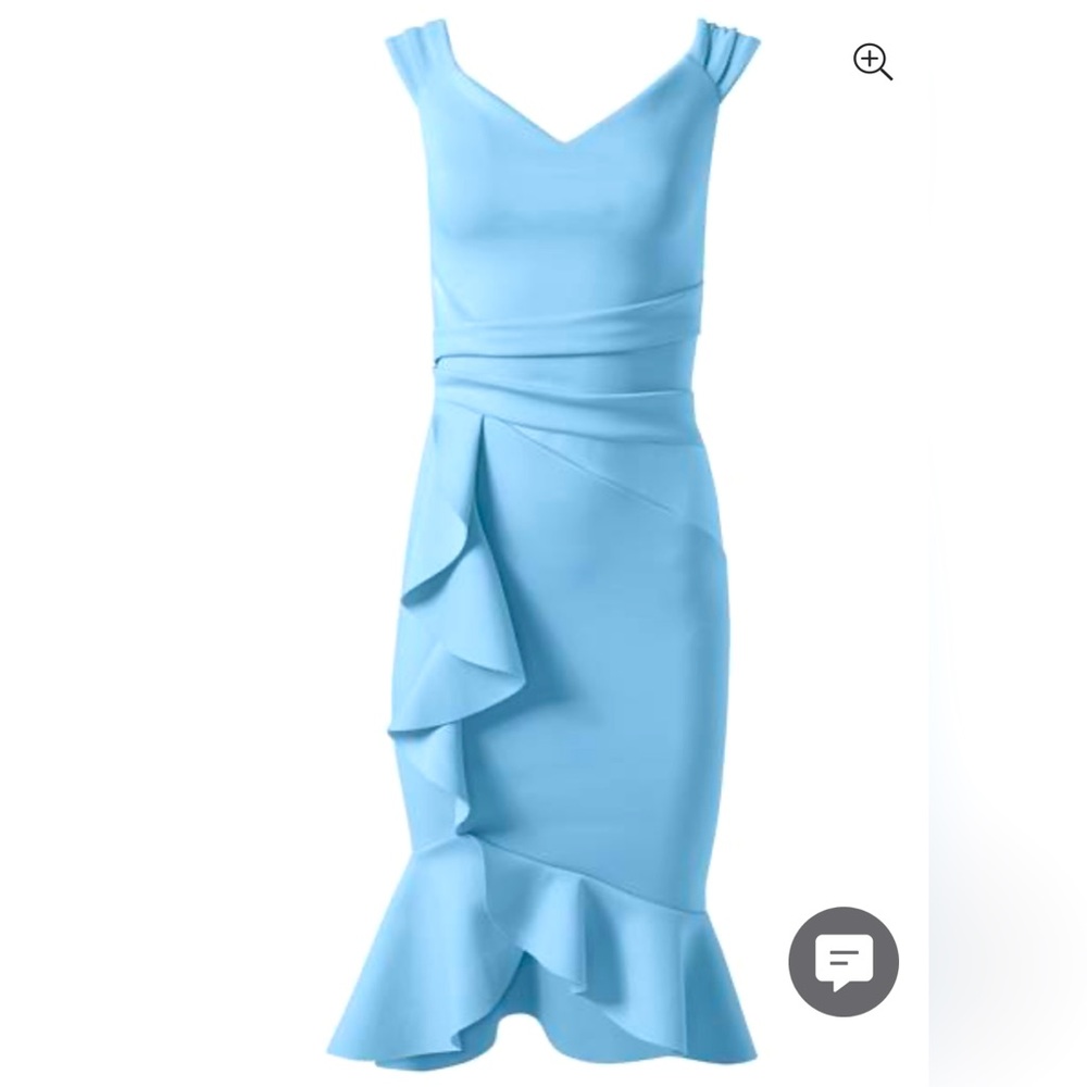 Cap sleeve ruffle detail dress